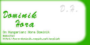 dominik hora business card